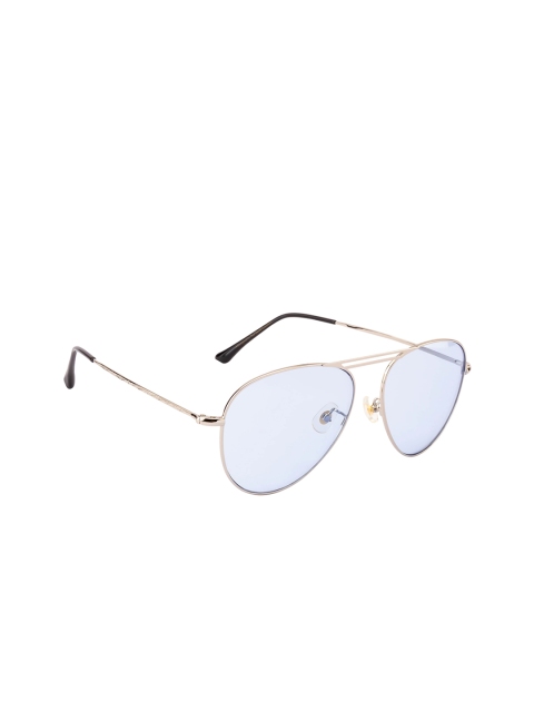 

Ted Smith Unisex UV Protected Aviator Sunglasses TS-9080S_C15, Blue