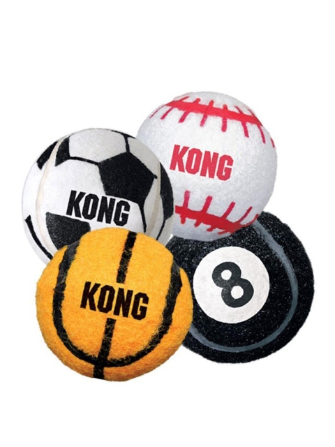 

KONG Multicoloured Pack of 3 Balls Dog Toy, Multi