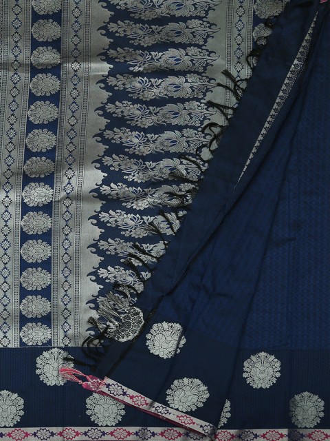 

Pothys Blue Woven Design Art Silk Saree