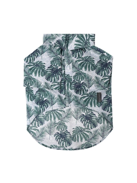 

Heads Up For Tails Grey & Green Printed Dog Shirts
