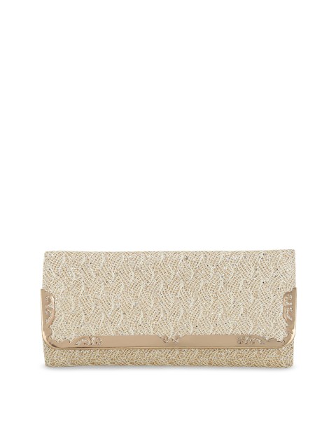 

Element Cart Beige Solid Clutch