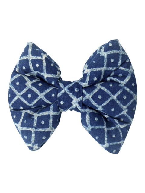 

Heads Up For Tails Blue Printed Dog Bow Tie