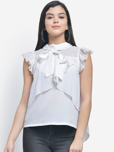 

Texco Women Off-White Solid Top