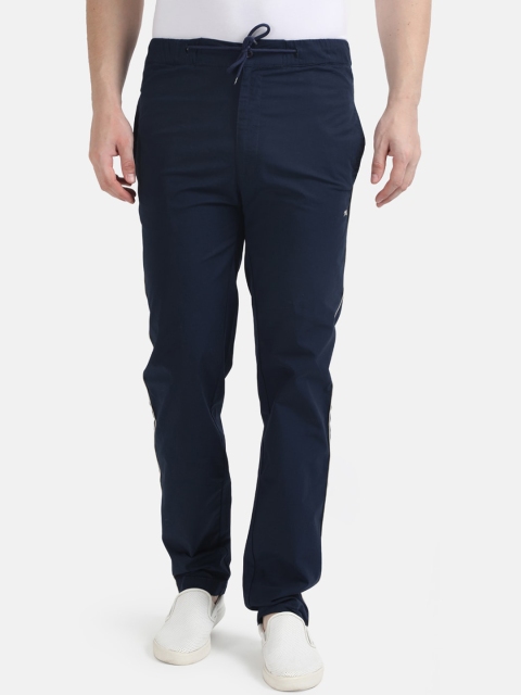 

Monte Carlo Men Navy Blue Solid Track Pants