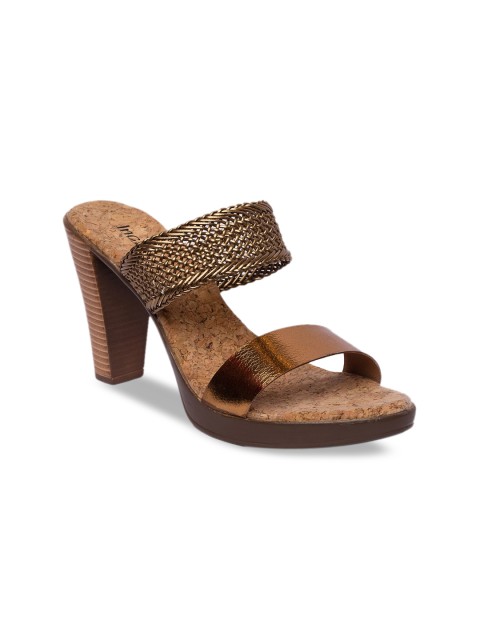 

Inc 5 Women Gold-Toned Textured Heels
