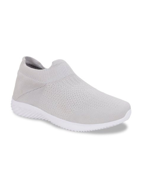 

M7 by Metronaut Men Grey Woven Design Slip-On Sneakers