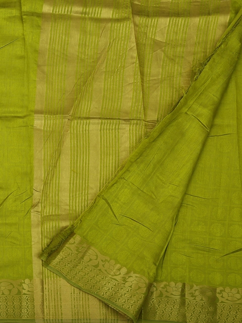 

Pothys Green & Gold-Coloured Jute Silk Woven Design Saree