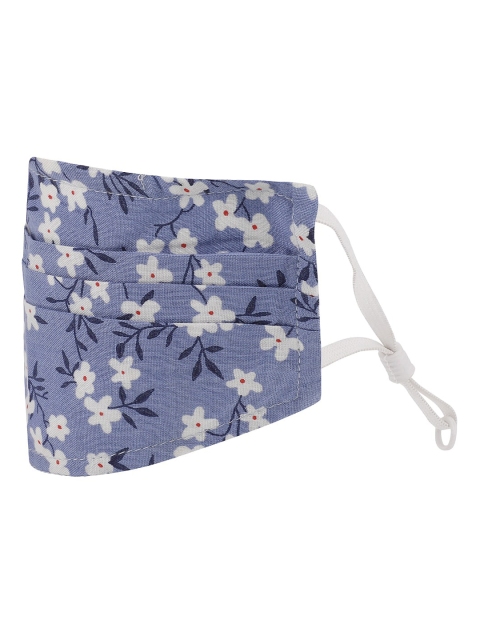 

Kazo Unisex Blue 3-Ply Ditsy Floral Printed Cloth Mask
