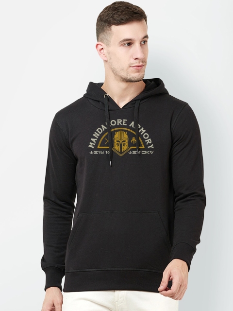 

Free Authority Men Black Star Wars Printed Hooded Sweatshirt