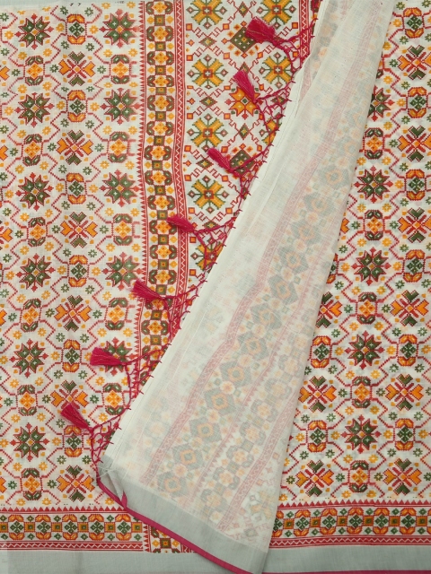

Pothys Multicoloured Printed Pure Cotton Saree, Multi