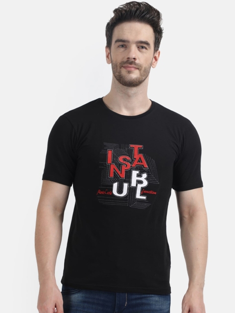 

Monte Carlo Men Black Printed Round Neck T-shirt