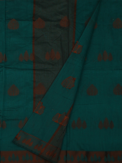 

Pothys Green Woven Design Polycotton Saree
