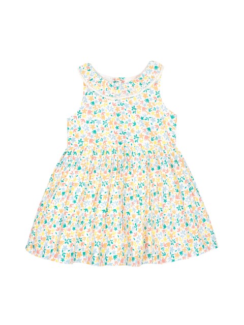 

Budding Bees Girls Off-White Printed A-Line Dress