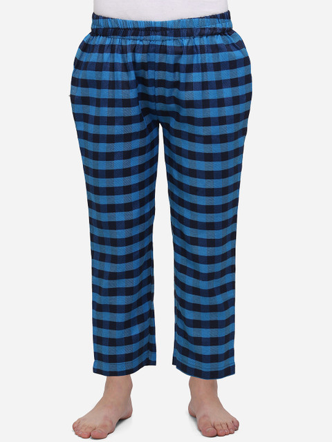 

Smarty Pants Women Blue Checked Lounge Pants