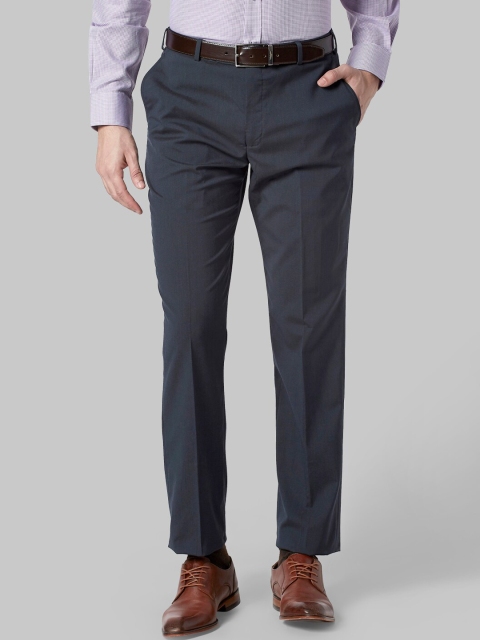 

Park Avenue Men Grey Regular Fit Solid Formal Trousers