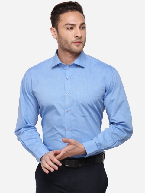 

Greenfibre Men Blue Regular Fit Solid Formal Shirt