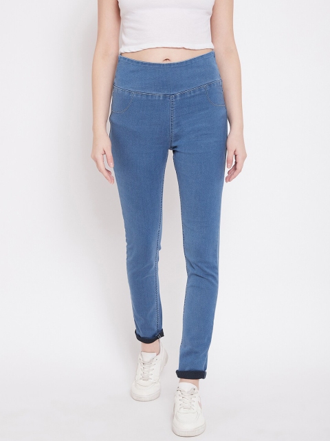 

C9 AIRWEAR Women Blue Solid Denim Jeggings