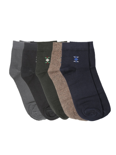 

Dollar Men Pack Of 5 Assorted Ankle-Length Socks