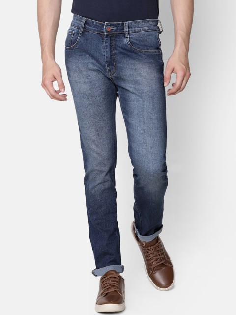 

CINOCCI Men Blue Slim Fit Mid-Rise Clean Look Jeans