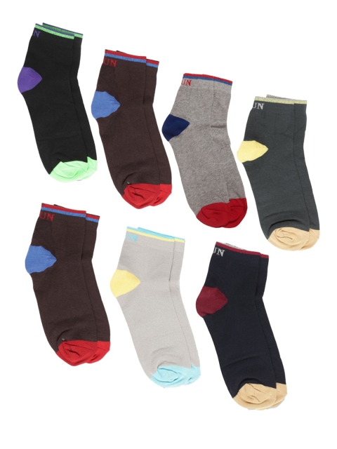 

Dollar Men Pack of 7 Ankle-Length Socks, Assorted