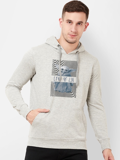 

Free Authority Men Grey Star Wars Printed Hooded Sweatshirt