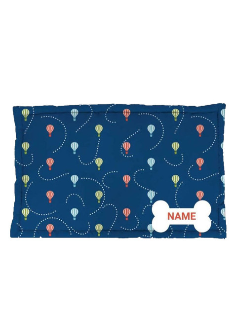 

Heads Up For Tails Blue Printed Pup in the Air Personalised Dog Pet Mat