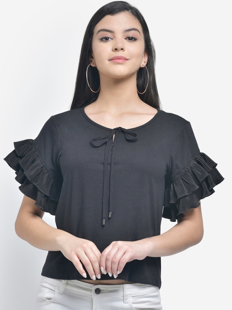 

Texco Women Black Solid Top