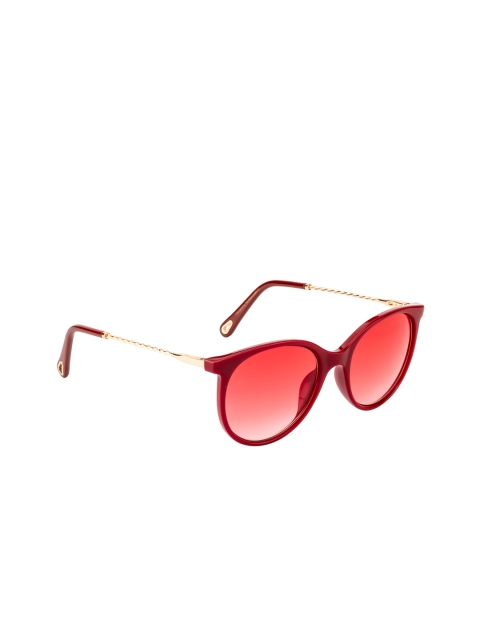 

Ted Smith Women UV Protected Lens Cateye Sunglasses TS-10001S_C3, Red