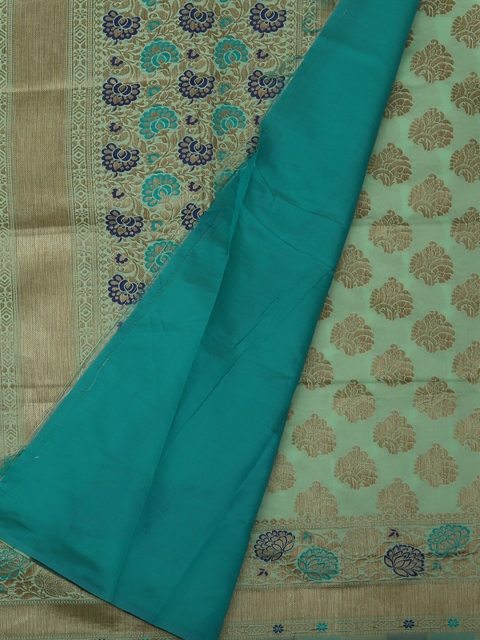 

Pothys Green Woven Design Jute Silk Saree