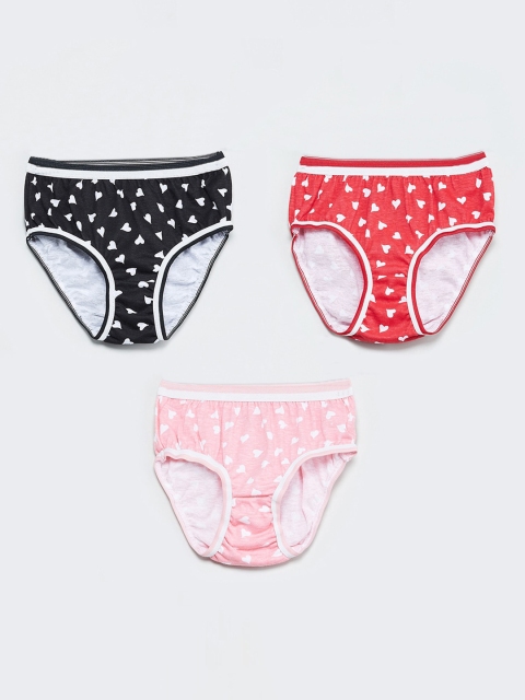 

max Girls Pack Of 3 Assorted Hipster Briefs S19CIN10MULTI