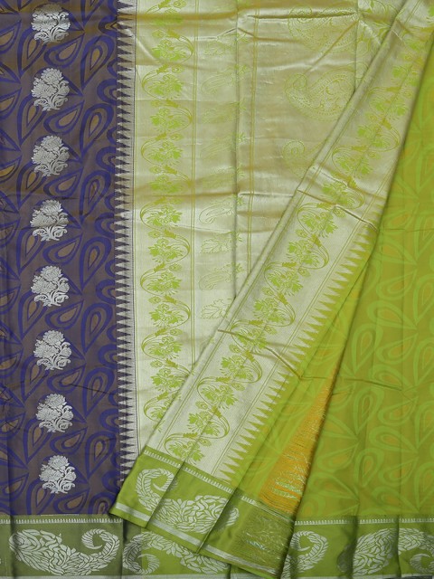 

Pothys Navy Blue & Green Art Silk Printed Saree