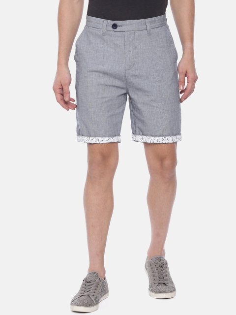 

Breakbounce Men Blue Solid Slim Fit Chino Shorts