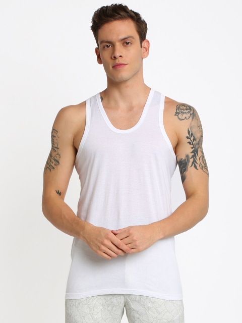 

Crocodile Men Pack Of 4 White Solid Innerwear Vests CRBV4-03-T87