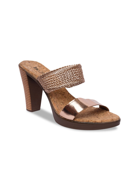 

Inc 5 Women Copper-Toned Solid Sandals