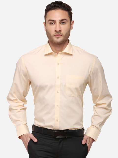 

Greenfibre Men Yellow Regular Fit Solid Formal Shirt