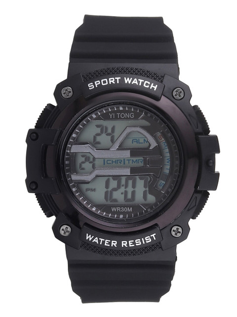 

Fantasy World Unisex Kids Black Digital Watch FW-Sport Digital-G-BK
