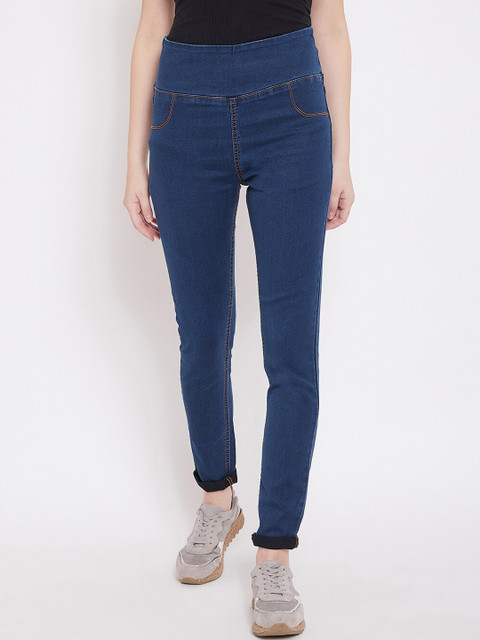 

C9 AIRWEAR Women Blue Solid Denim Jeggings