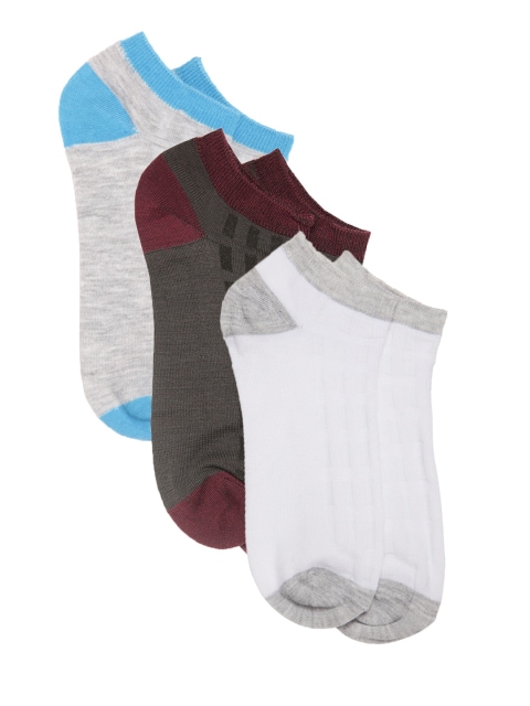 

Dollar Men Pack Of 3 Assorted Ankle-Length Socks