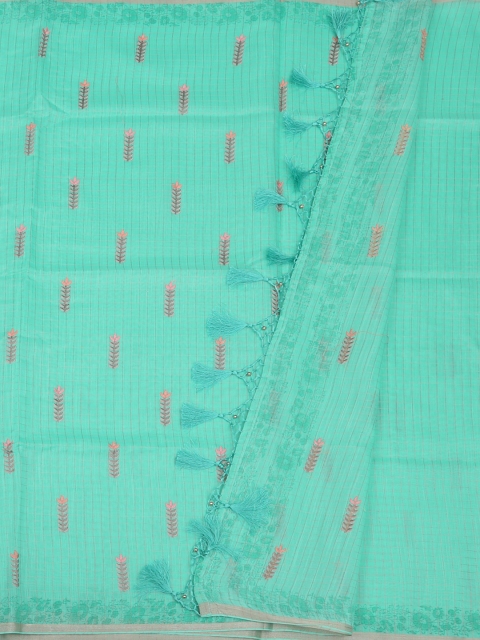 

Pothys Green Woven Design Pure Cotton Saree