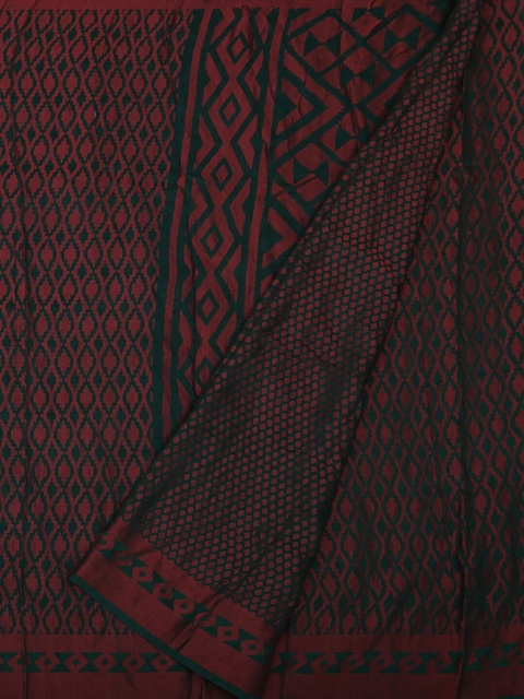 

Pothys Green & Red Brasso Woven Design Saree