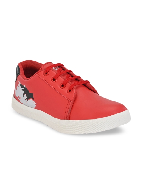 

Big Fox Boys Red Printed Sneakers