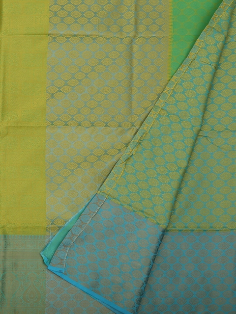 

Pothys Green & Blue Polycotton Woven Design Saree