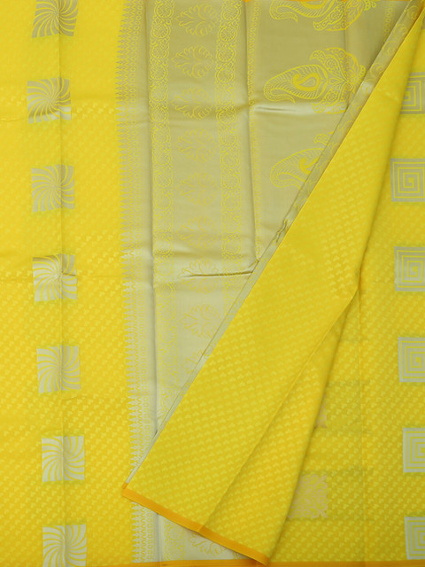 

Pothys Yellow Woven Design Art Silk Saree