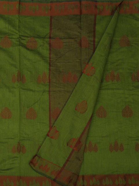 

Pothys Green Printed Polycotton Saree