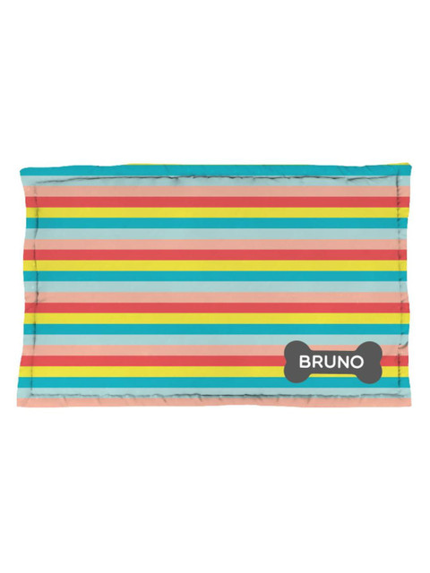 

Heads Up For Tails Multicoloured Striped Dog Pet Mat, Multi