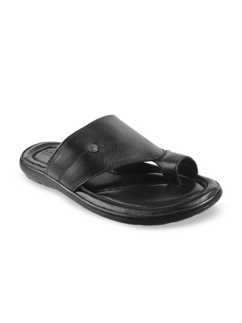 

Mochi Men Black Leather Comfort Sandals