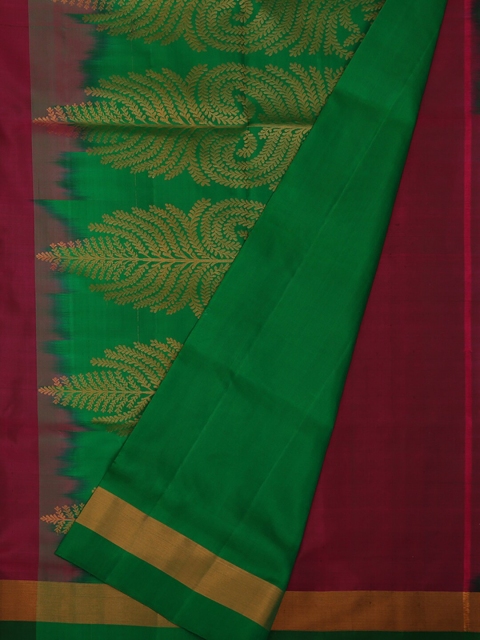 

Pothys Magenta & Green Mayuri Soft Silk Woven Design Saree