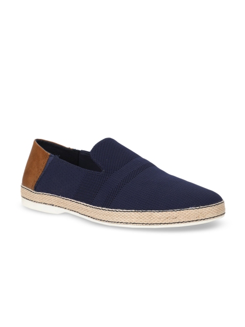 

ALDO Men Navy Blue & Brown Colourblocked Espadrilles