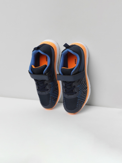 

max Boys Navy Blue Striped Sneakers