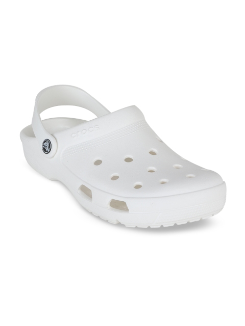 

Crocs Unisex White Solid Coast Clogs